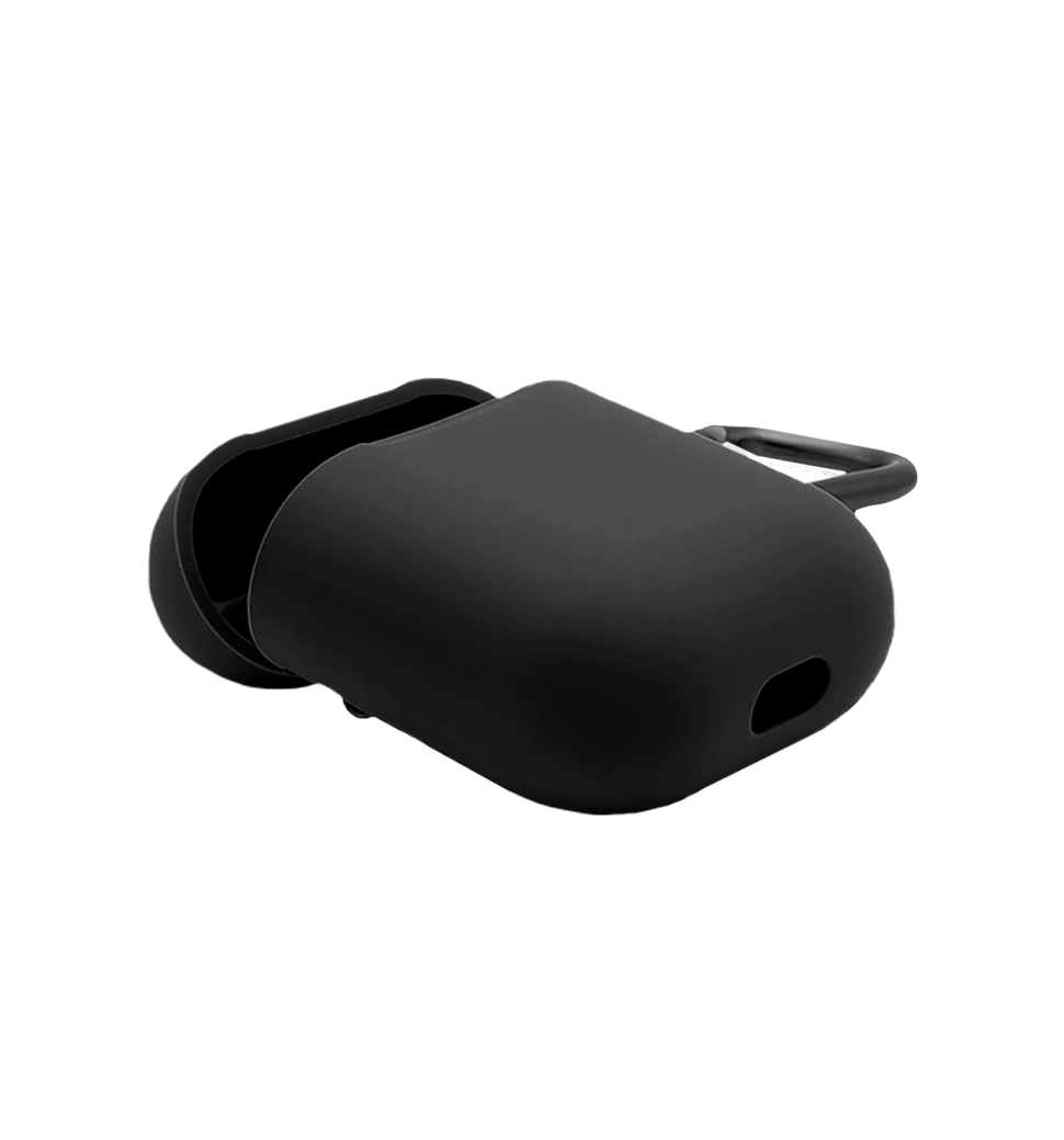Чехол Blueo Liquid Silicone Case для AirPods with Carbine Black