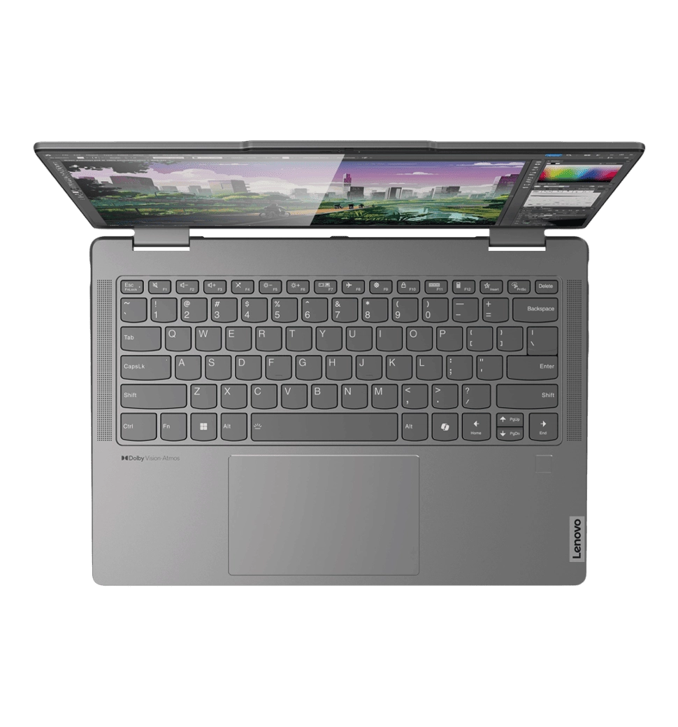 Ноутбук 14" Lenovo Yoga 7 2 in 1 14IML9 (83DJ00CQRA) OLED/Intel U7-155H/16/1TB/Intel UHD/W11/BL/Pen/Storm grey