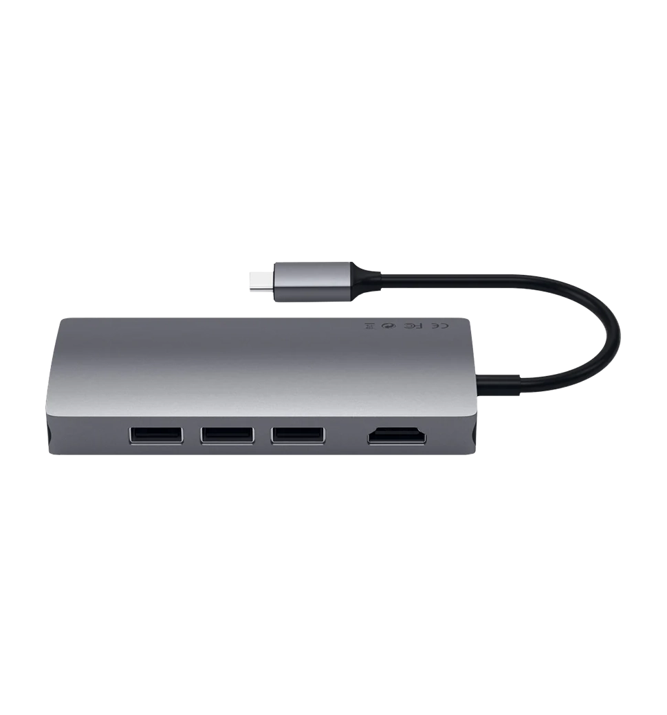 Satechi Type-C Multi-Port Adapter 4K with Ethernet V2 Space Grey (ST-TCMA2M)