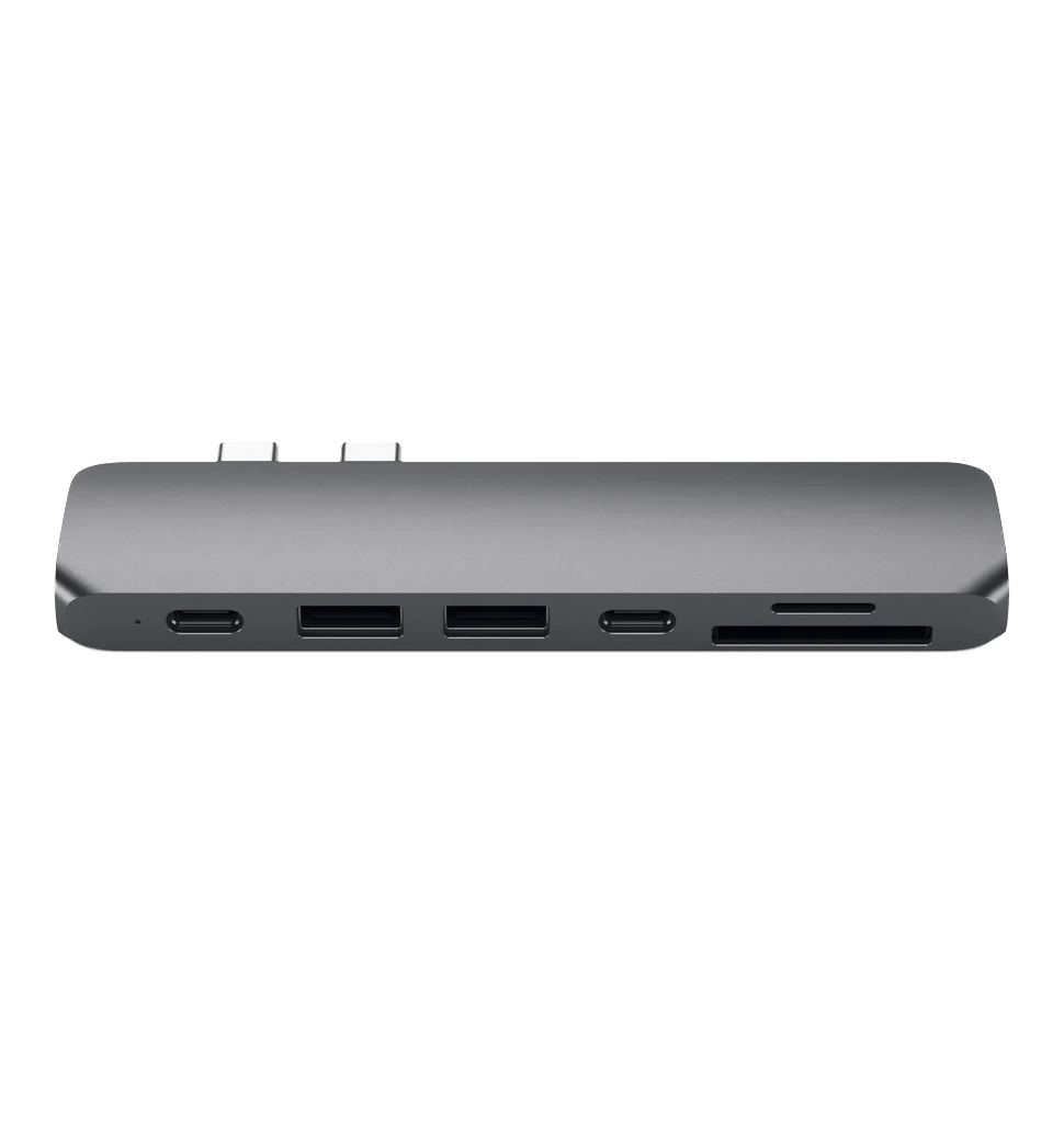 Хаб Satechi Aluminum Type-C Pro Hub Adapter Space Gray (ST-CMBPM)