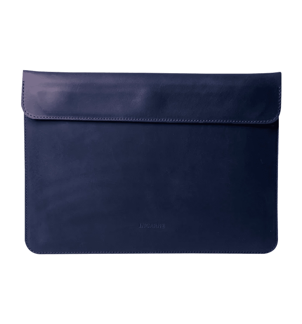 Кожаный чехол INCARNE Klouz MacBook Air 13" 2018-2022 синий