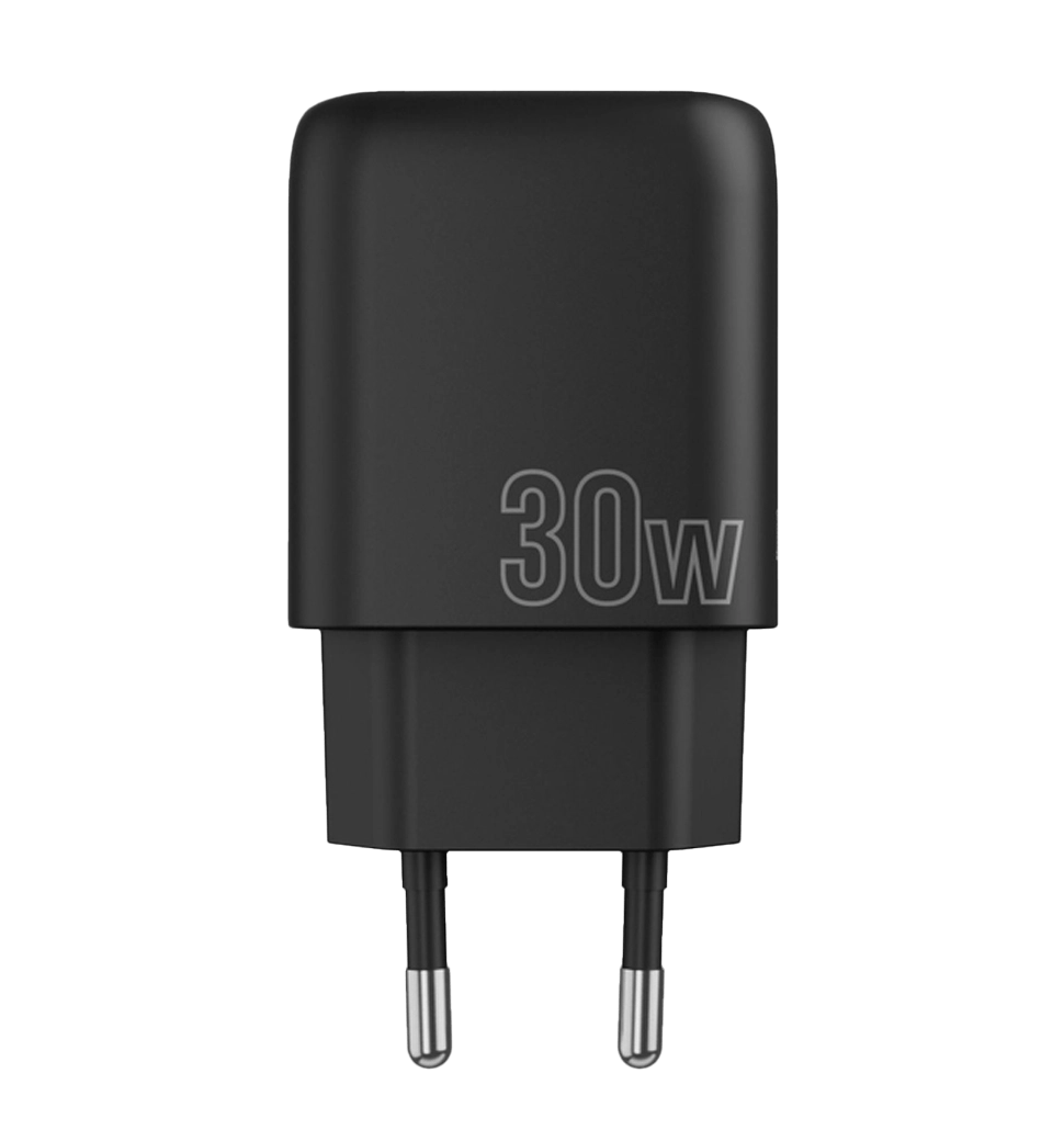 Адаптер Proove Silicone Power Plus 30W (Type-C + USB) (black)