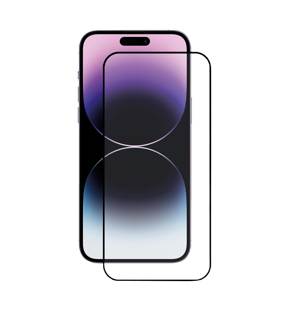 Захисне скло +NEU Chatel Corning Gorilla Glass with Mesh for iPhone 14 Pro Max Front Black