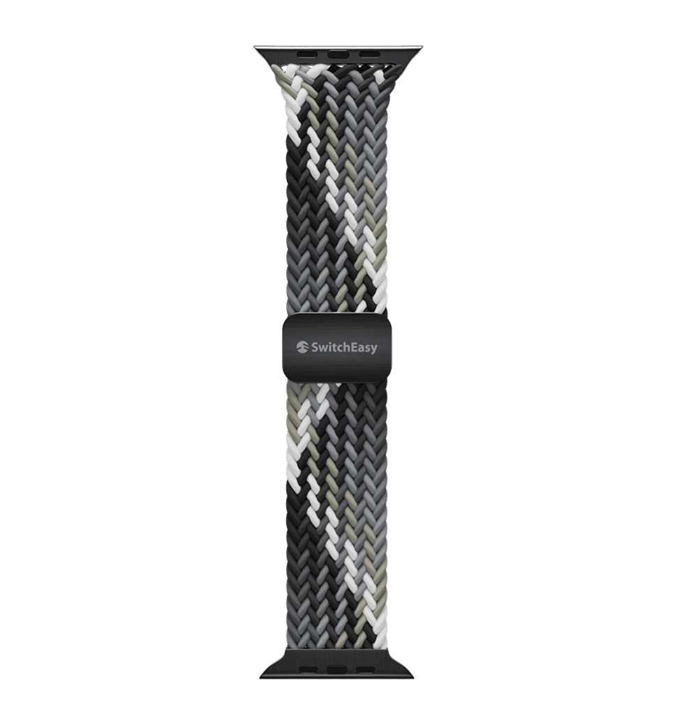 Ремешок Swictheasy Candy Braided Nylon Watch Loop for Apple Watch 40/41/42mm Black/Gray (SAW341237BY24)