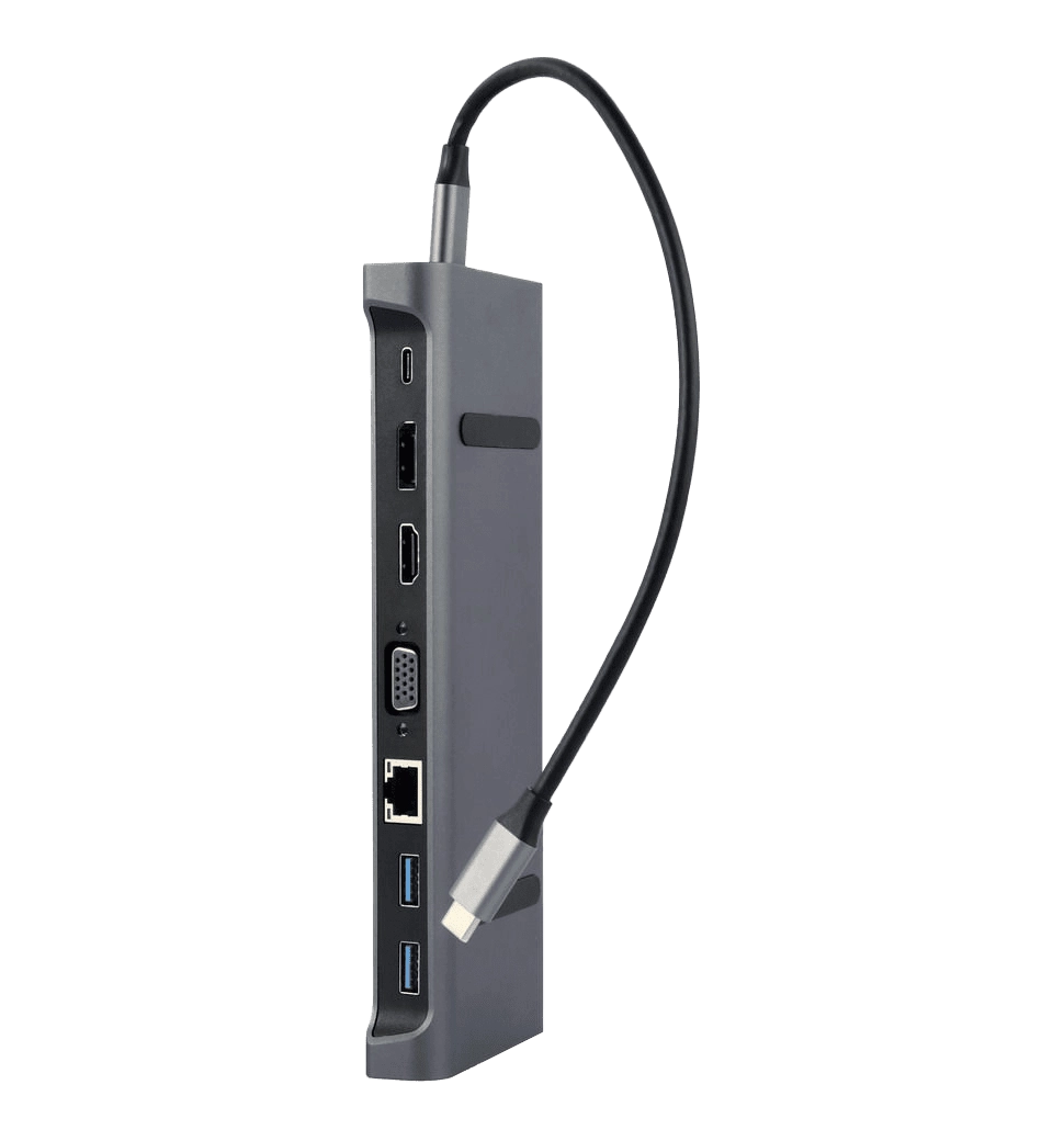 Адаптер Cablexpert A-CM-COMBO9-02, USB Type-C 9-в-1