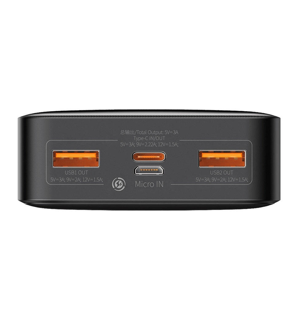 Доп батерея Baseus Bipow Overseas 20W 20000mAh Black (PPBD050501)
