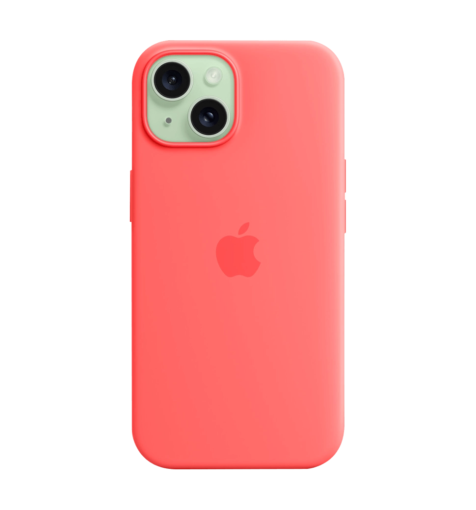 Чехол силіконовий iPhone 15 Silicone Case with MagSafe Guava (MT0V3)