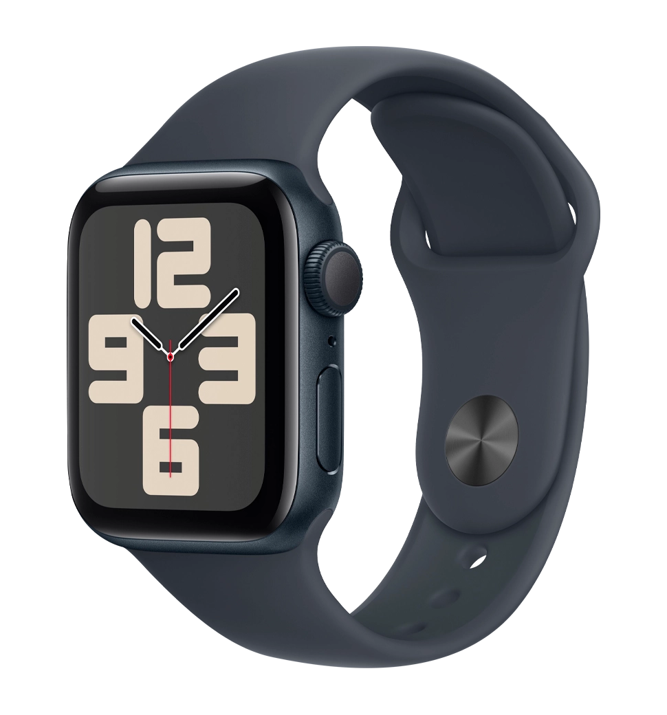 Apple Watch SE 2 2024 44mm Midnight Aluminium Case with Midnight Sport Band M/L (MXEK3)