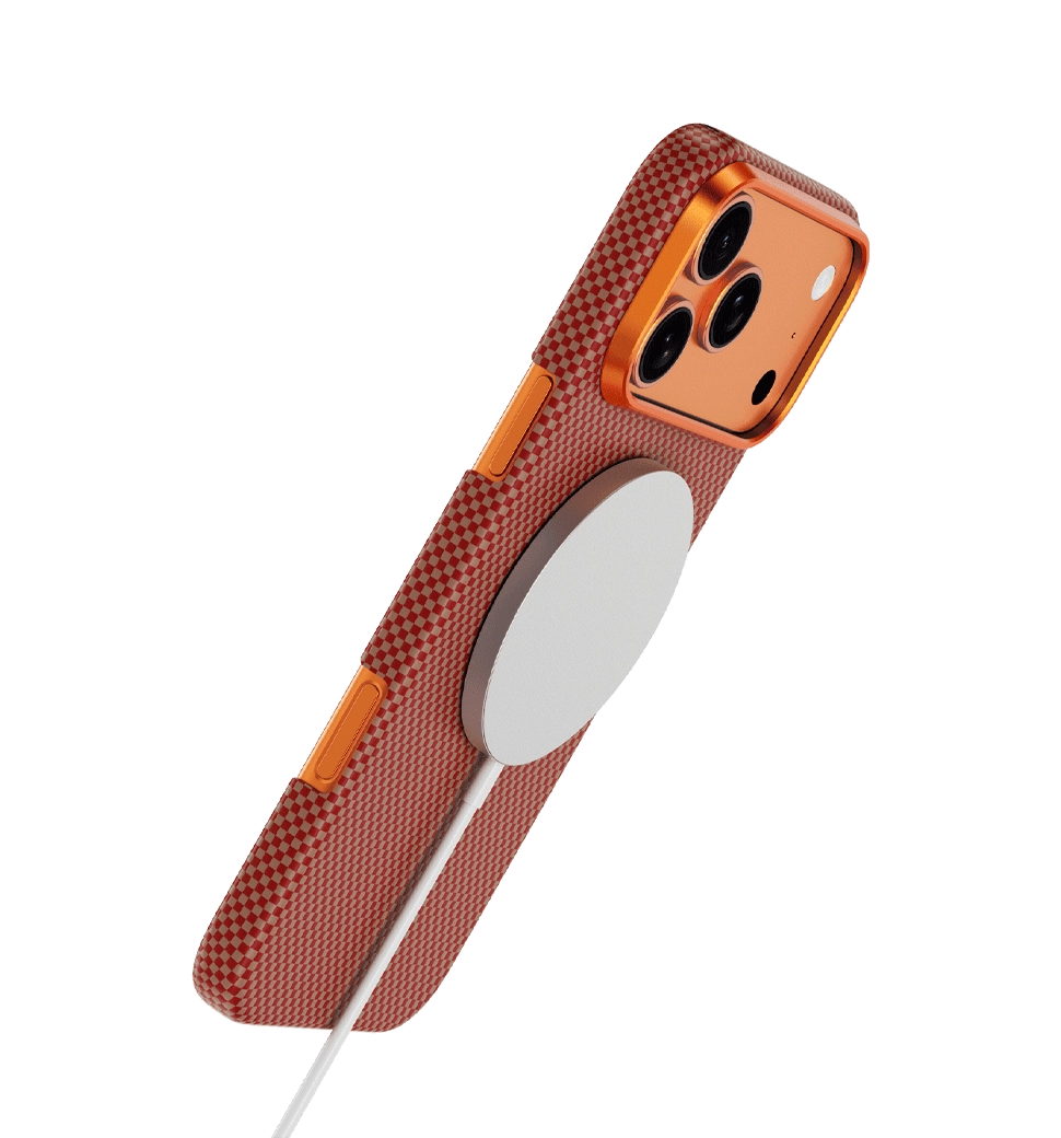 Чехол Keephone KEVLAR NORRA MagSafe Case for 17 Pro Max Coral Zorro (KPKVNA17PMBK)