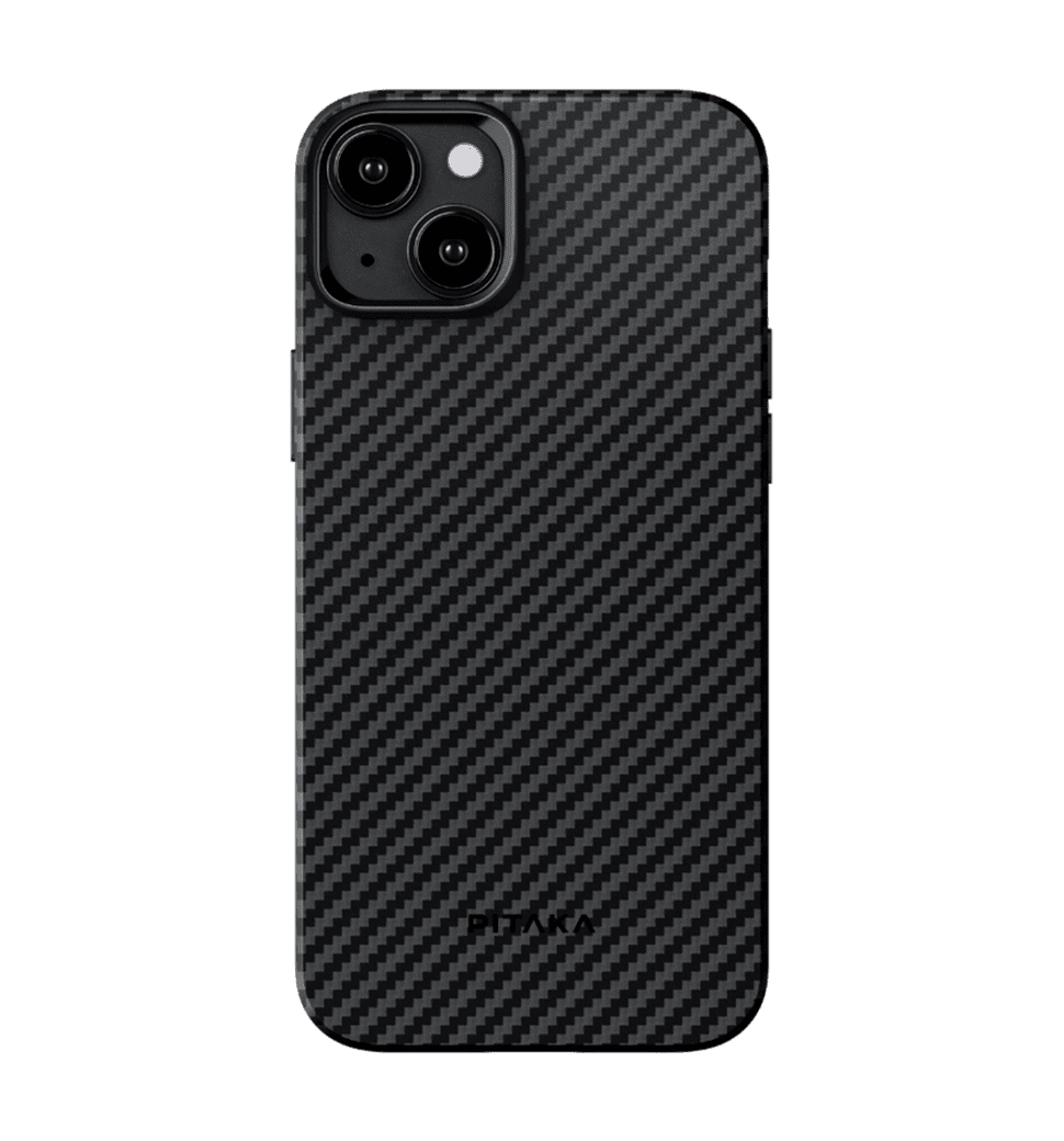Чохол Pitaka MagEZ Case 4 Twill 1500D Black/Grey for iPhone 15 (KI1501)