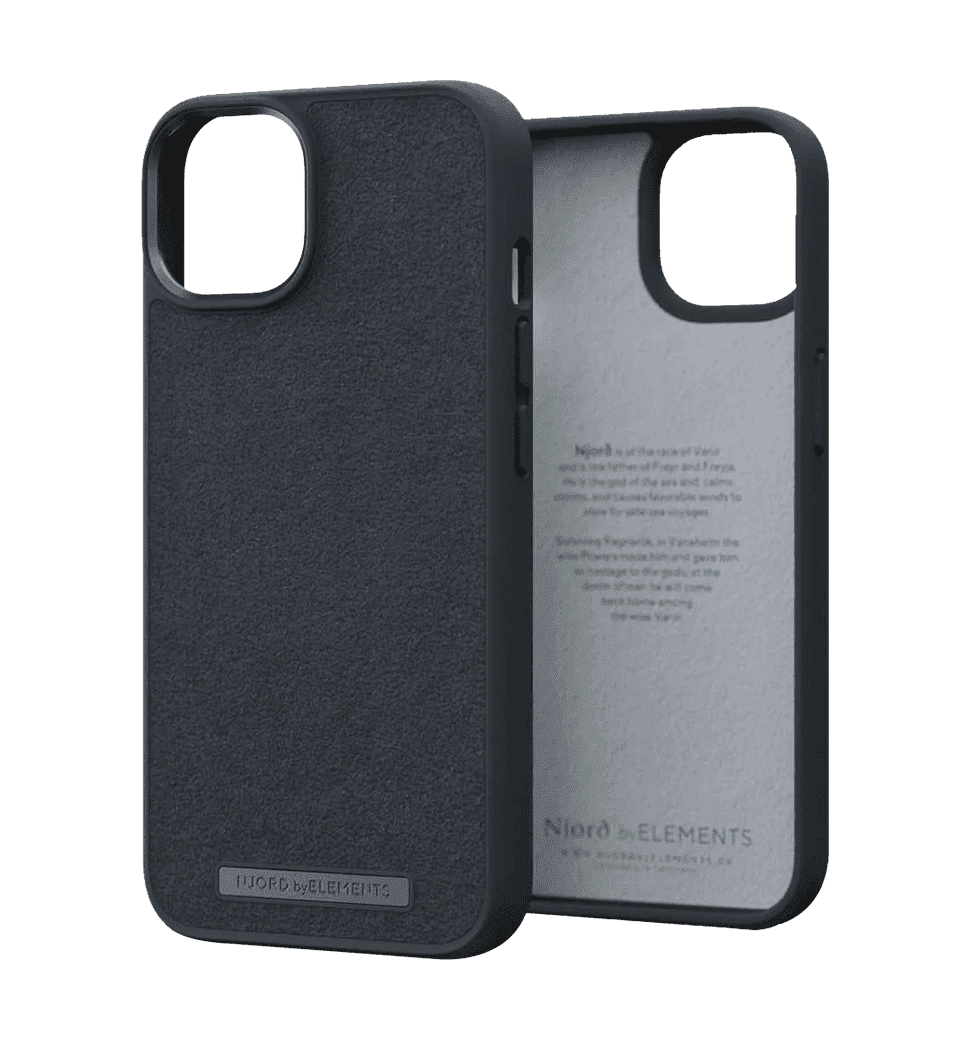 Чохол Njord Suede Comfort+ Case Black for iPhone 14 (NA41CM00)