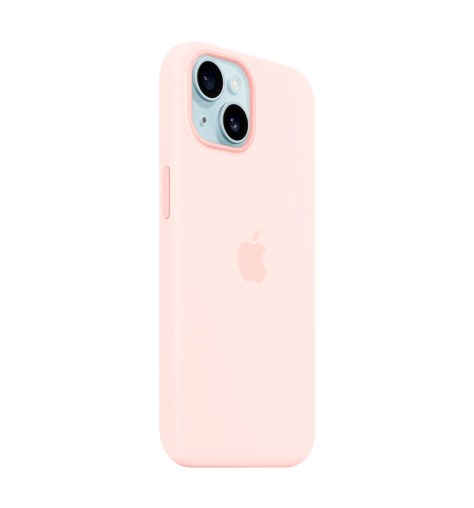 iPhone 15 Plus Silicone Case with MagSafe - Light Pink