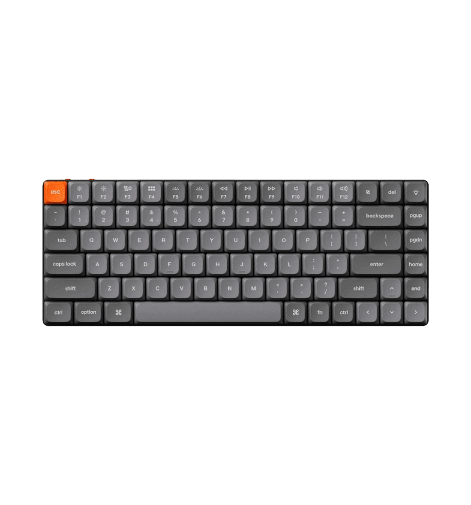 Клавиатура механическая Keychron K3 Max 84Key, Gateron MX 2.0 Red, WL/BT/USB-A, QMK, Hot-swap, EN/UKR,