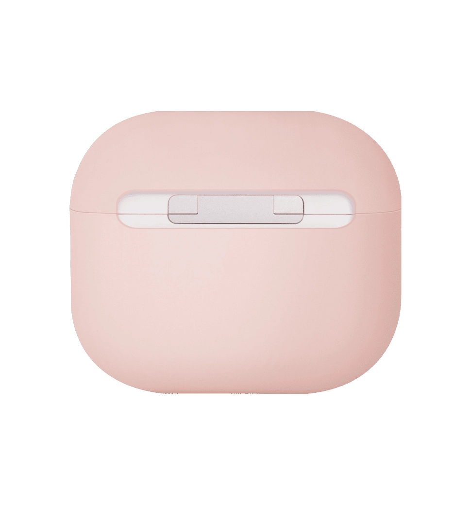 Чохол UNIQ Lino для AirPods 4 Silicone pink blush (UNIQ-AIRPODS(2024)-LINOPNK)