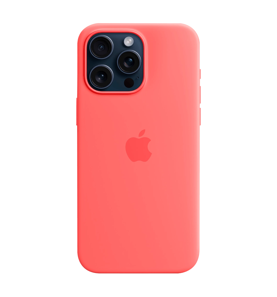 Чехол силиконовый iPhone 15 Pro Silicone Case with MagSafe Guava (MT1G3)