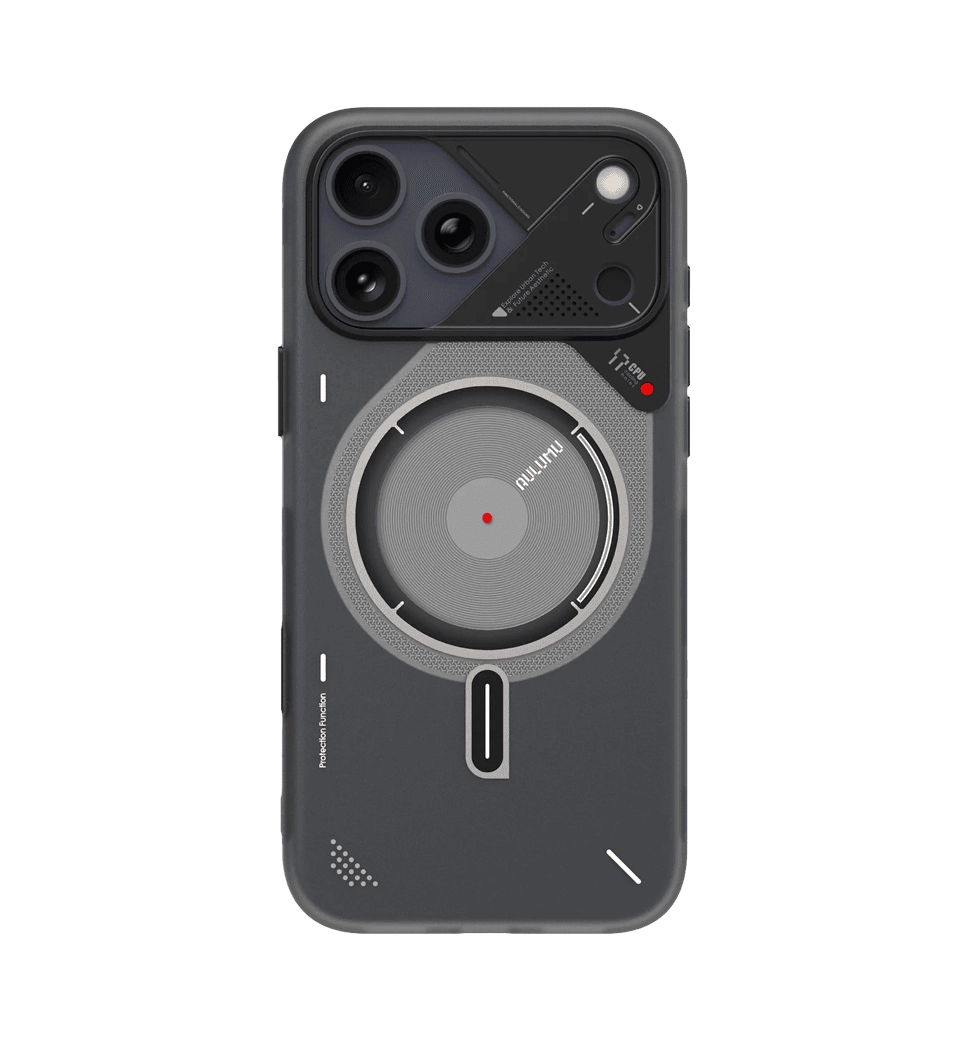 Чохол AULUMU A17 Frosted case for iPhone 17 Pro Translucent Gray Black A17-TPU-GY-PRO
