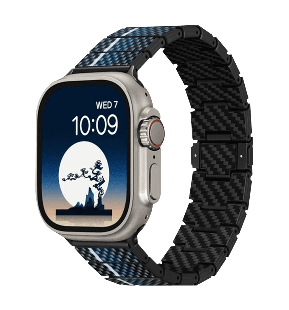 Ремешок Pitaka Chroma Carbon Band Poetry of Things Moon for Apple Watch 49/45/44mm (AWB2306)