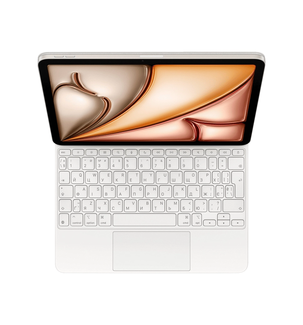 Клавіатура Apple Magic Keyboard for iPad Air 11-inch (M3) - Ukrainian - White (MDFV4)