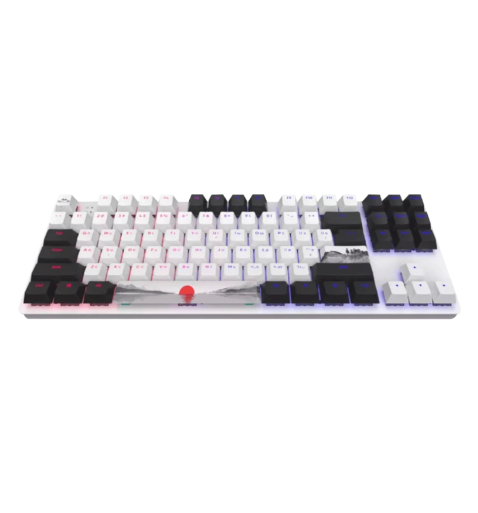 Ігрова клавіатура DARK PROJECT One - 87 Fuji - Mech. G3MS ISO (DE) Біла / Дизайн