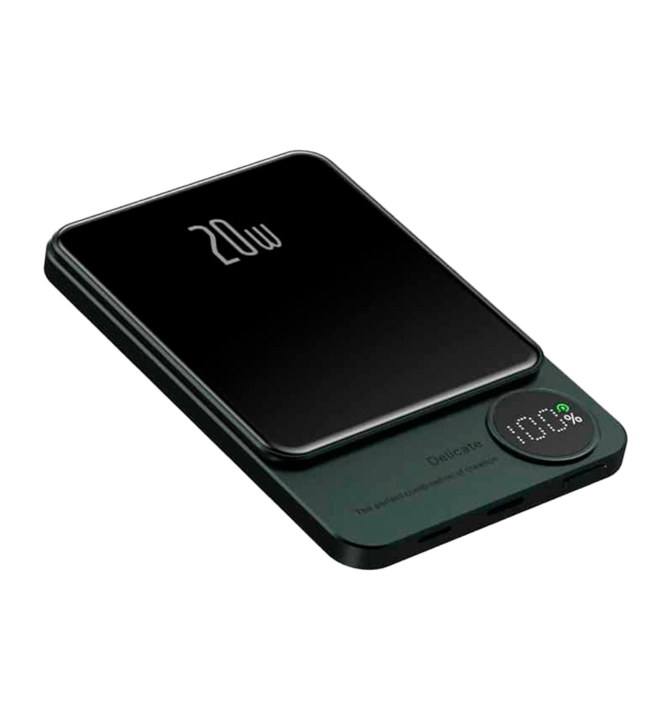 Бездротовий Power Bank 20W 5000mah (Dark Green)