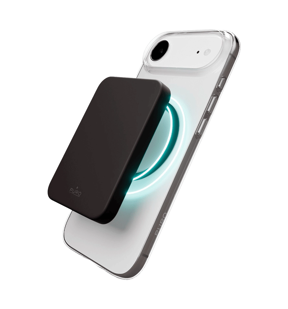 Чехол Puro Cover in TPU+PC "LITE MAG" with Magsafe for iPhone 17 Air, Transparent Black (PUIPC1766LITEMBLK)