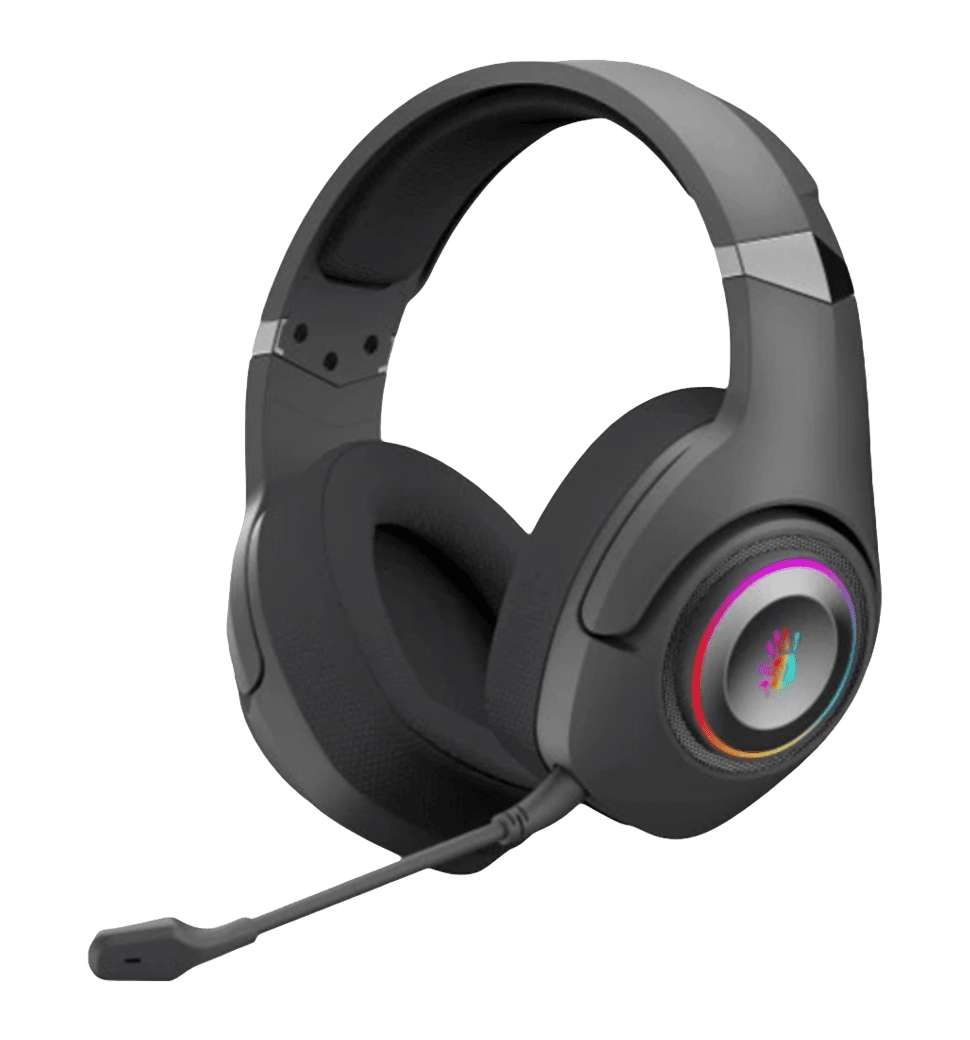 Гарнітура ігрова Bloody GR270 (Black) з RGB підсвічуванням, чорний колір, Bluetooth v5.2 + 2.4GHz +