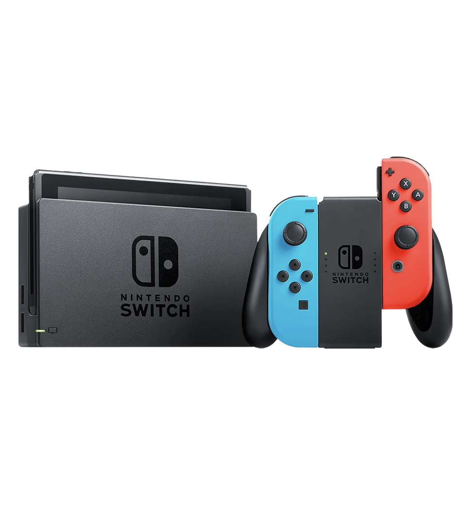 Портативна ігрова приставка Nintendo Switch with Neon Blue and Neon Red Joy-Con