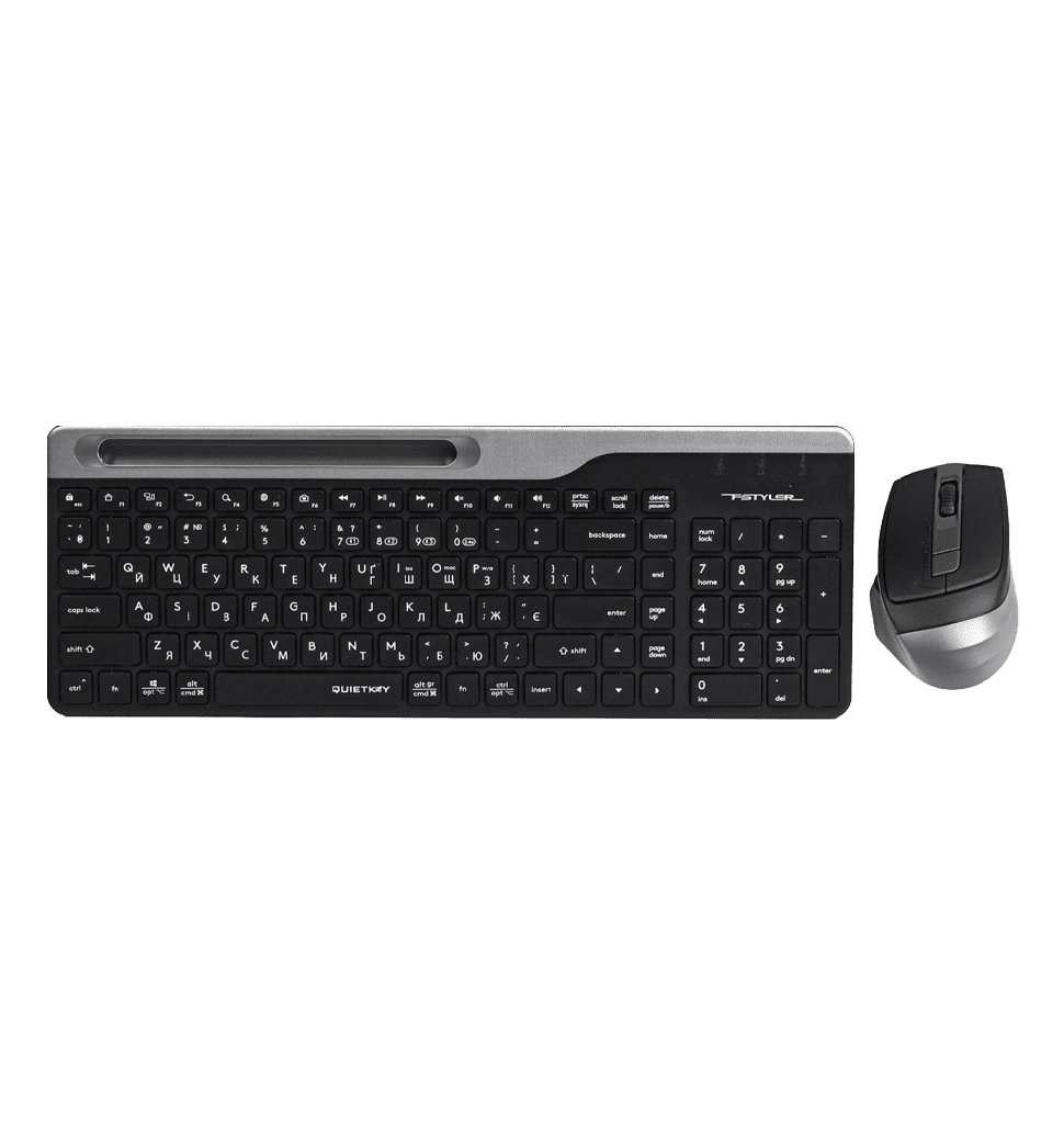 Комплект A4Tech Fstyler FB2535CS клавіатура з мишою , USB, колір димчато-сірий