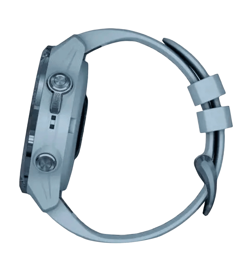 Спортивний годинник Garmin Descent Mk2S Mineral Blue with Sea Foam Silicone Band (010-02403-07) UA