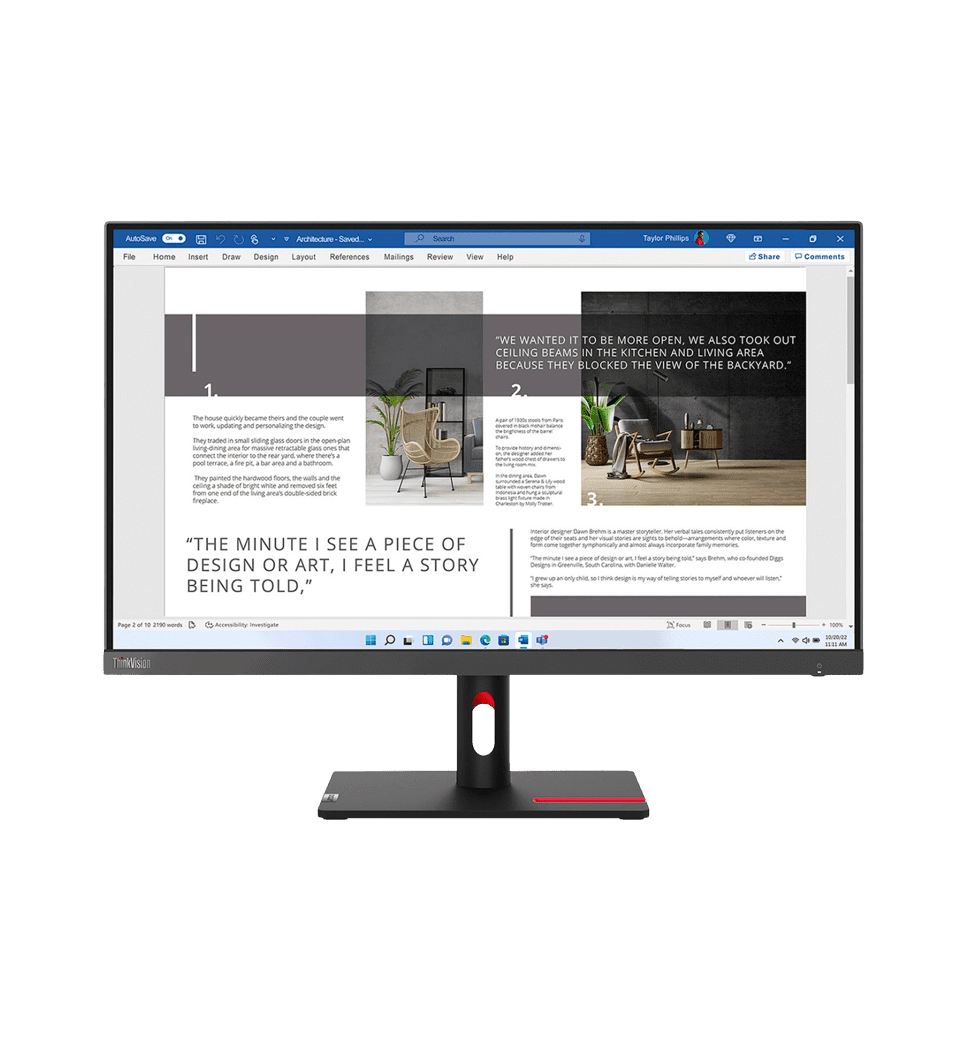 Монитор 27" LENOVO ThinkVision S27i-30 IPS FullHD 60Hz
