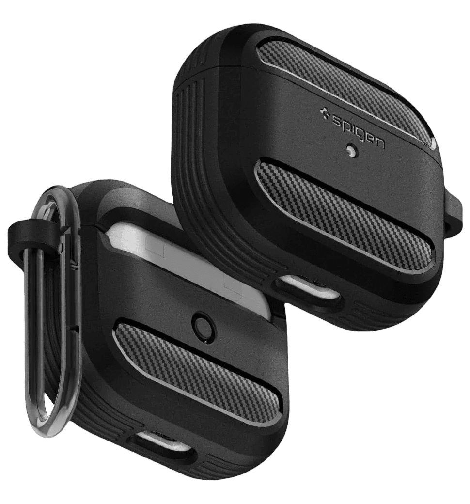 Чохол Spigen для AirPods (Gen 3, 2021), Rugged Armor, Matte Black(ASD01978)