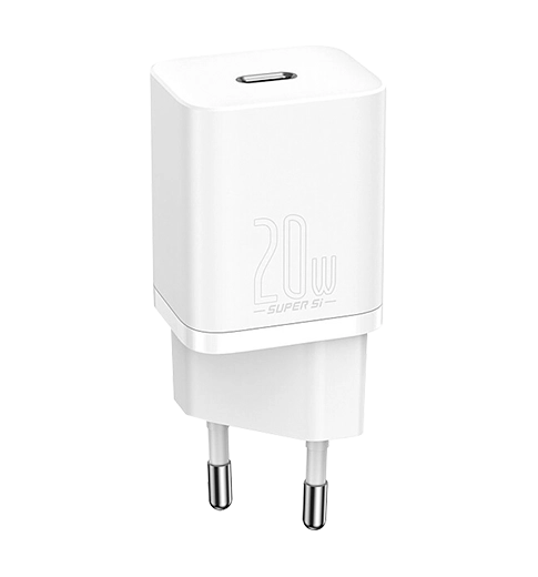Адаптер Baseus Super Si Quick Charger Type-C 20W White (CCSUP-B02)