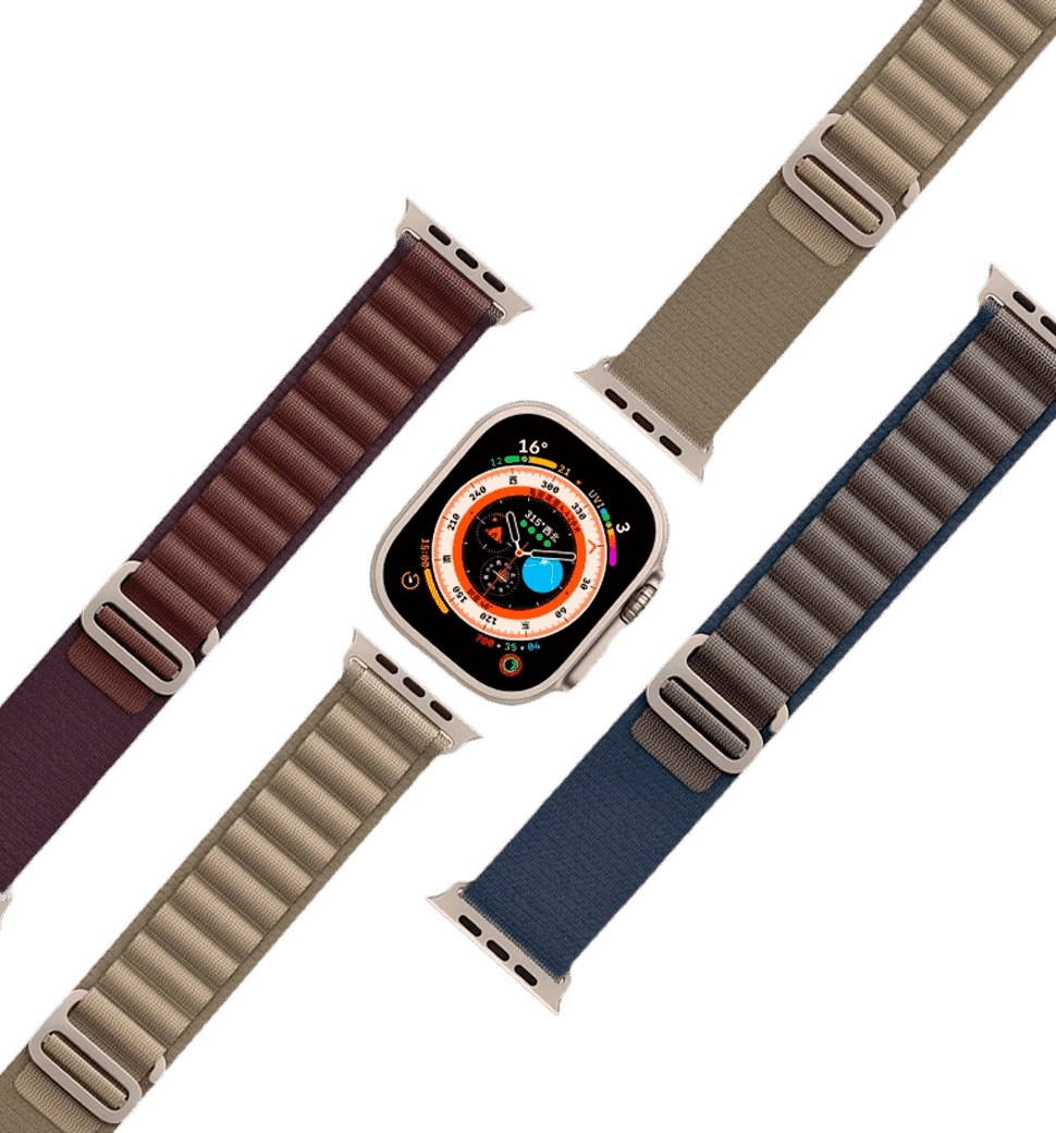 Ремешок Wiwu для Apple Watch 42/44/45/49mm Quick Release Nylon Band Blue