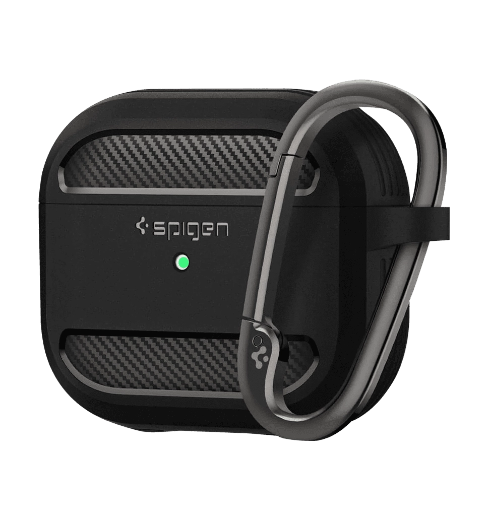 Чохол Spigen для AirPods (Gen 3, 2021), Rugged Armor, Matte Black(ASD01978)