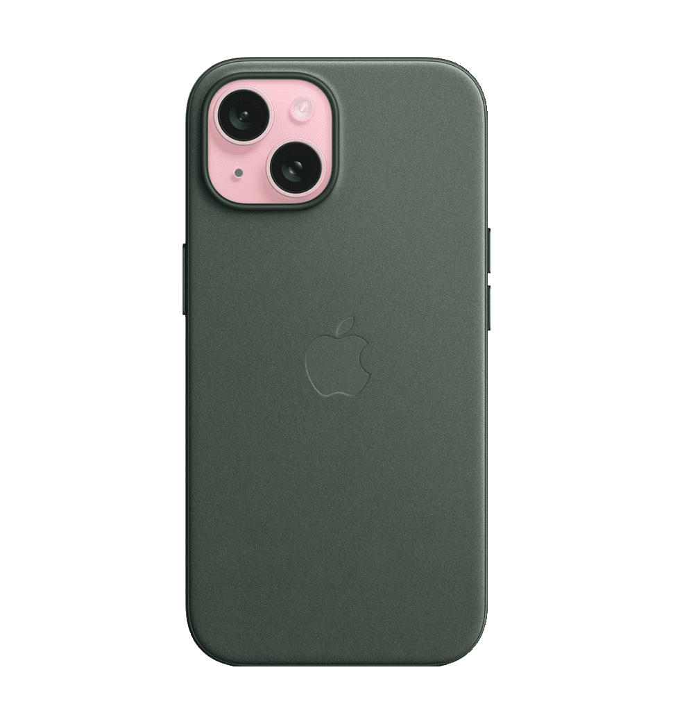Чехол iPhone 15 FineWoven Case with MagSafe - Evergreen (MT3J3)