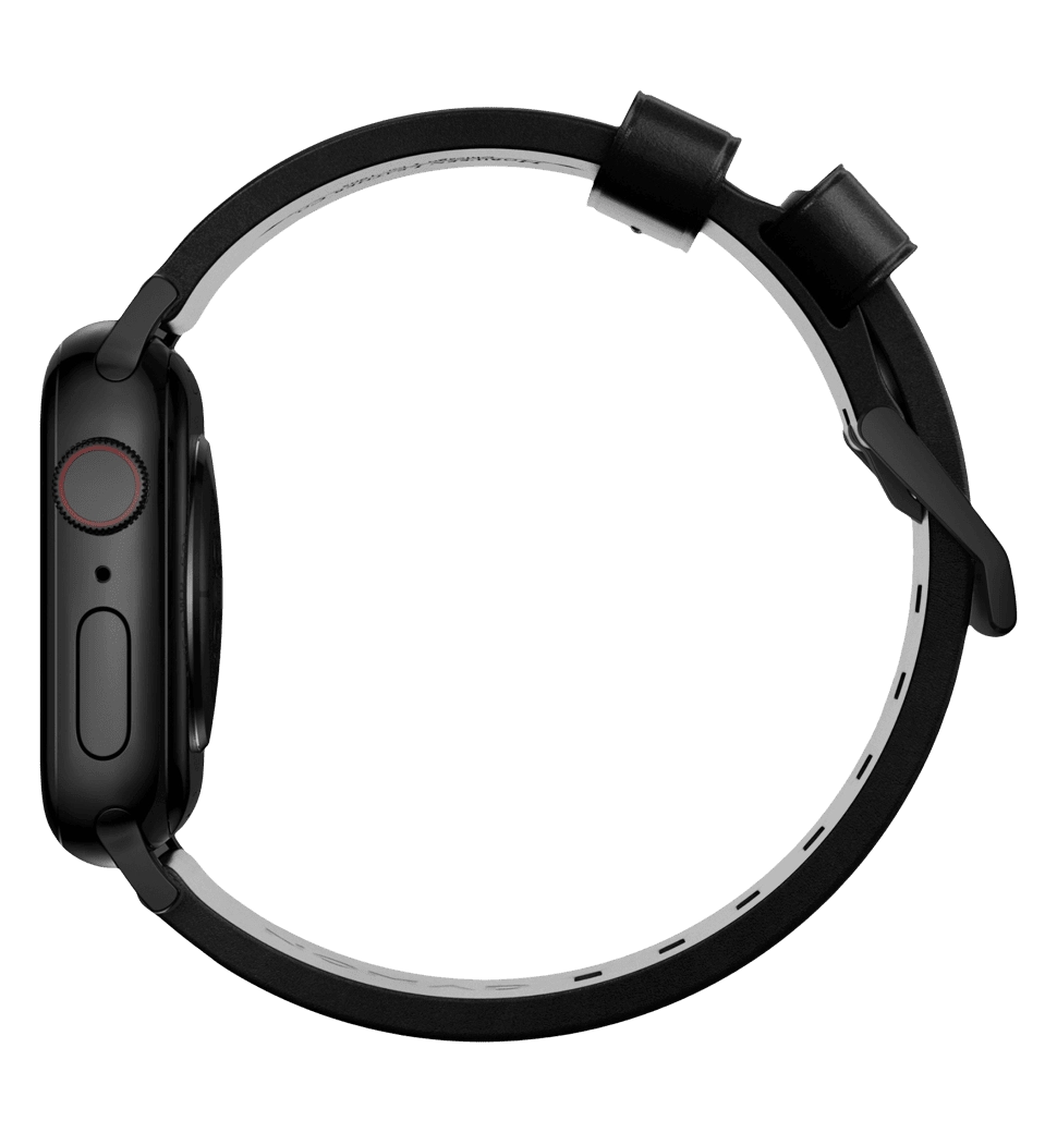 Ремінець Nomad Modern Leather Black Hardware Black 46mm/49mm (NM01198185)
