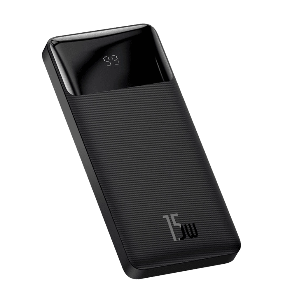 Доп батерея Baseus Bipow Overseas 15W 10000 mAh (black) (PPBD050001)