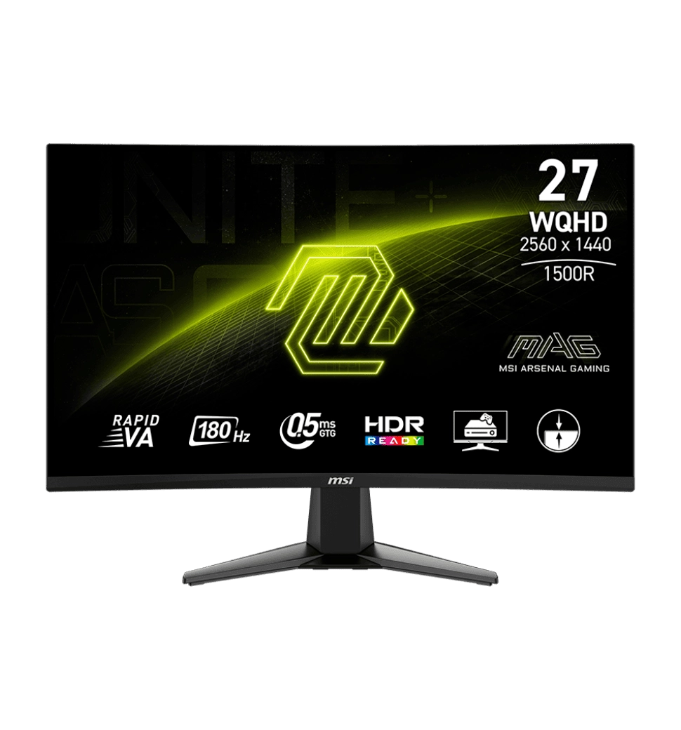 Монітор 27" MSI MAG 27CQ6F VA 2K 180Hz