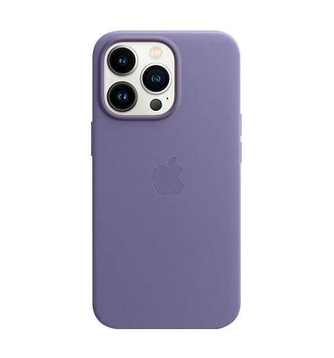 Чохол iPhone 13 Pro Leather Case with MagSafe - Wisteria (MM1F3)