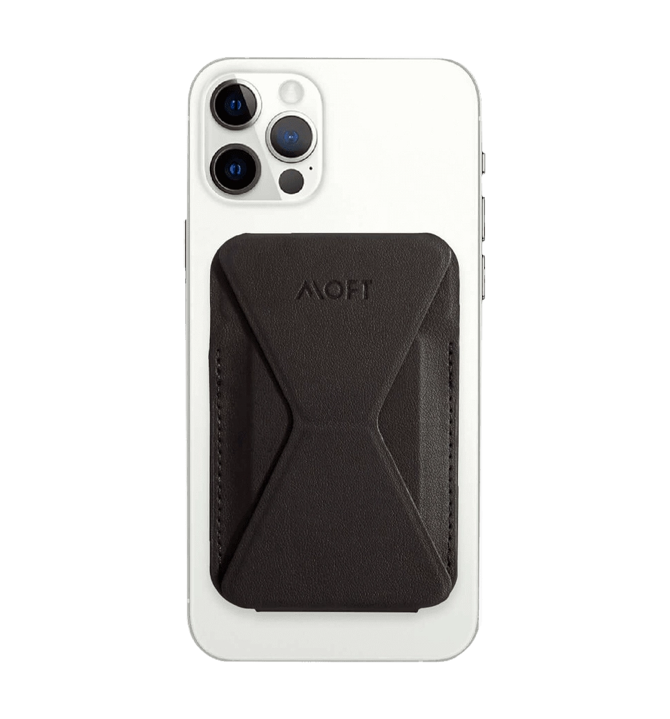 Магнитный кошелек-подставка Moft Snap-on with magsafe Black (MS007M-1-BK)