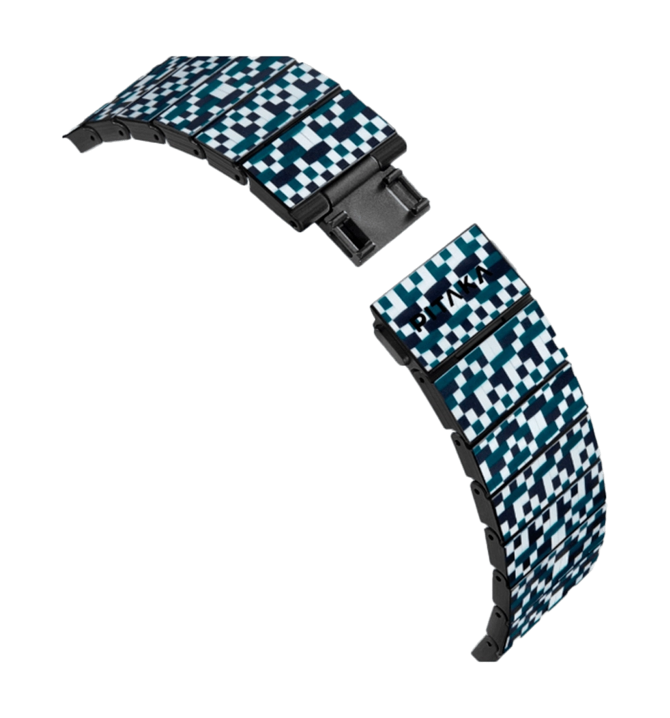 Ремiнець Pitaka Dreamland Chroma Carbon Band Mosaic for Apple Watch 49/45/44mm (AWB2303)
