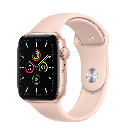 Смарт-годинник Apple Watch SE 44mm Gold Aluminum Case with Pink Sand Sport Band (MYDR2)