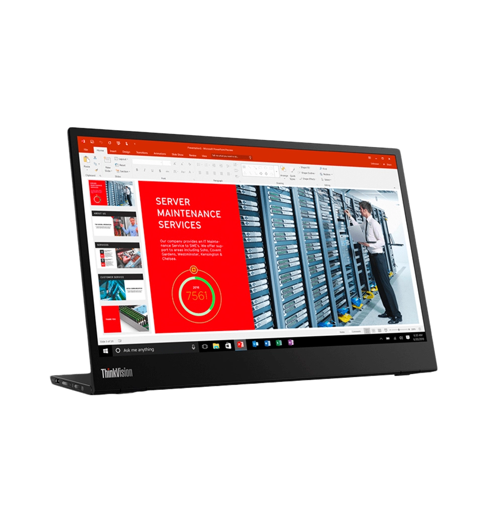 Монитор 14" LENOVO ThinkVision M14 IPS FullHD 60Hz