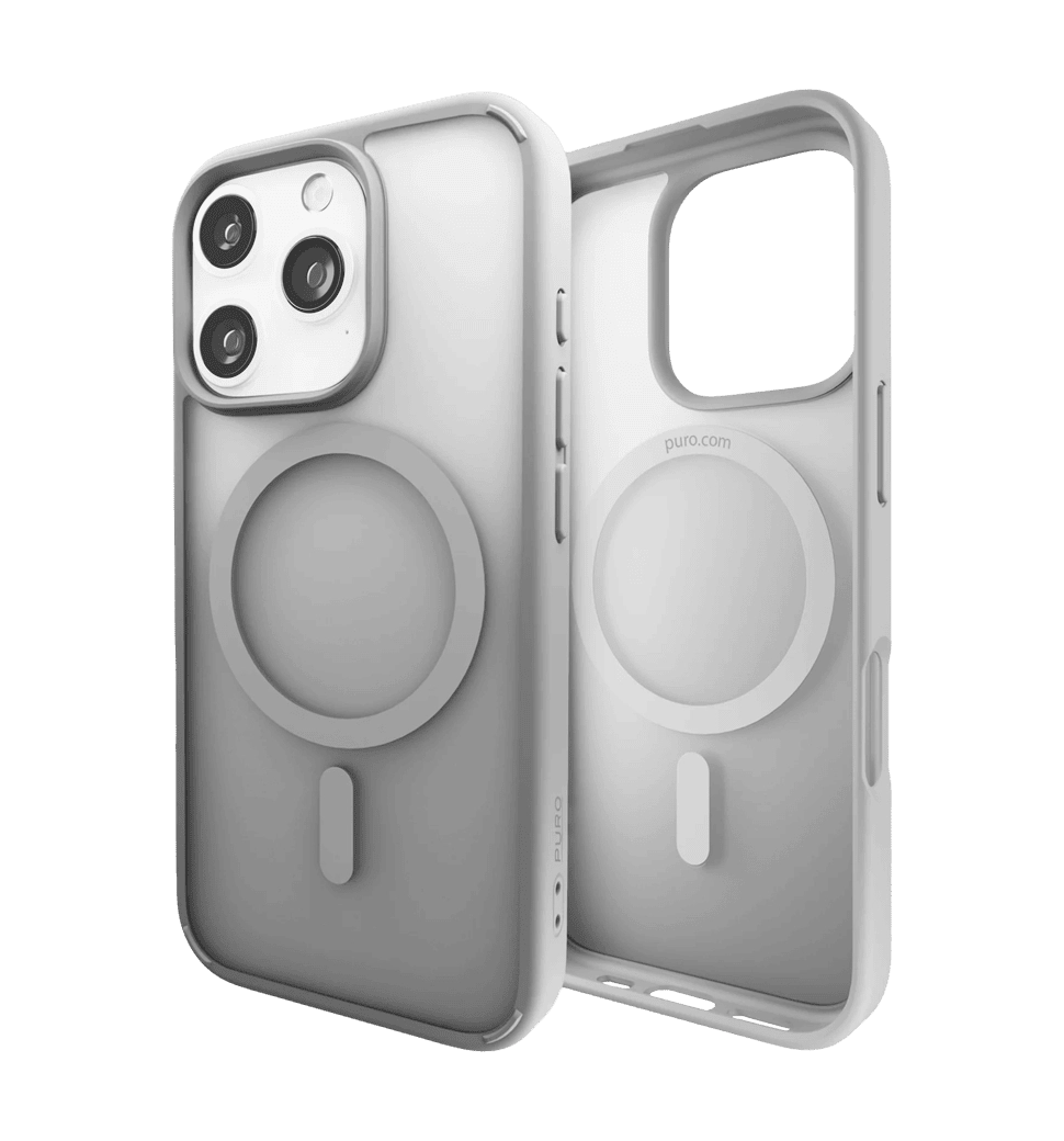 Чехол Puro Cover in TPU "GRADIENT" with Magsafe, iPhone 16 Pro Max, silver PUIPC16P67GRADSIL