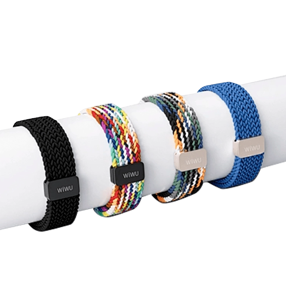 Ремешок Wiwu для Apple Watch 38/40/41mm Braided Nylon magnetic watch band Black
