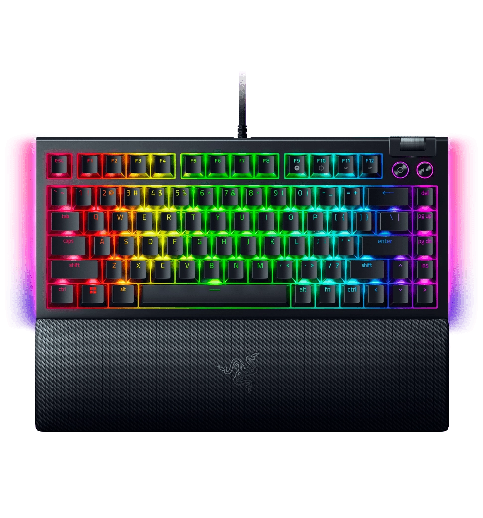 Клавиатура механическая RAZER BlackWidow V4 75%, Black (RZ03-05000100-R3M1)