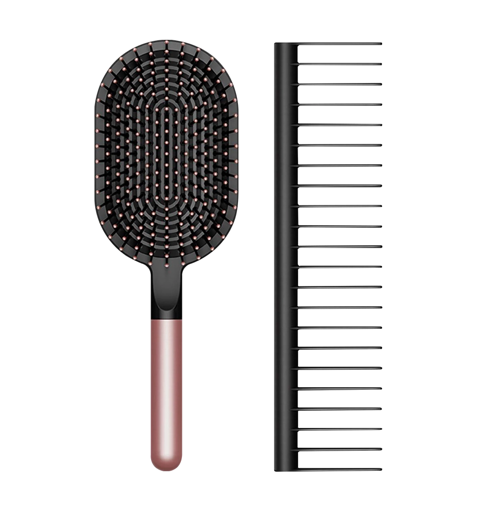 Dyson Набір щіток -designed Paddle brush and Detangling comb Rosе/Black (965003-05)