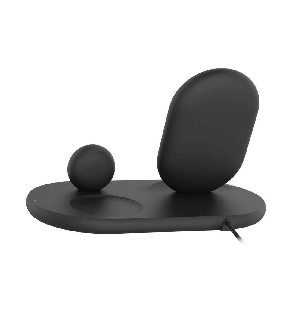 Беспроводной ЗП Belkin 3-in-1 Wireless Pad/Stand/Apple Watch Black (WIZ001VFBK)