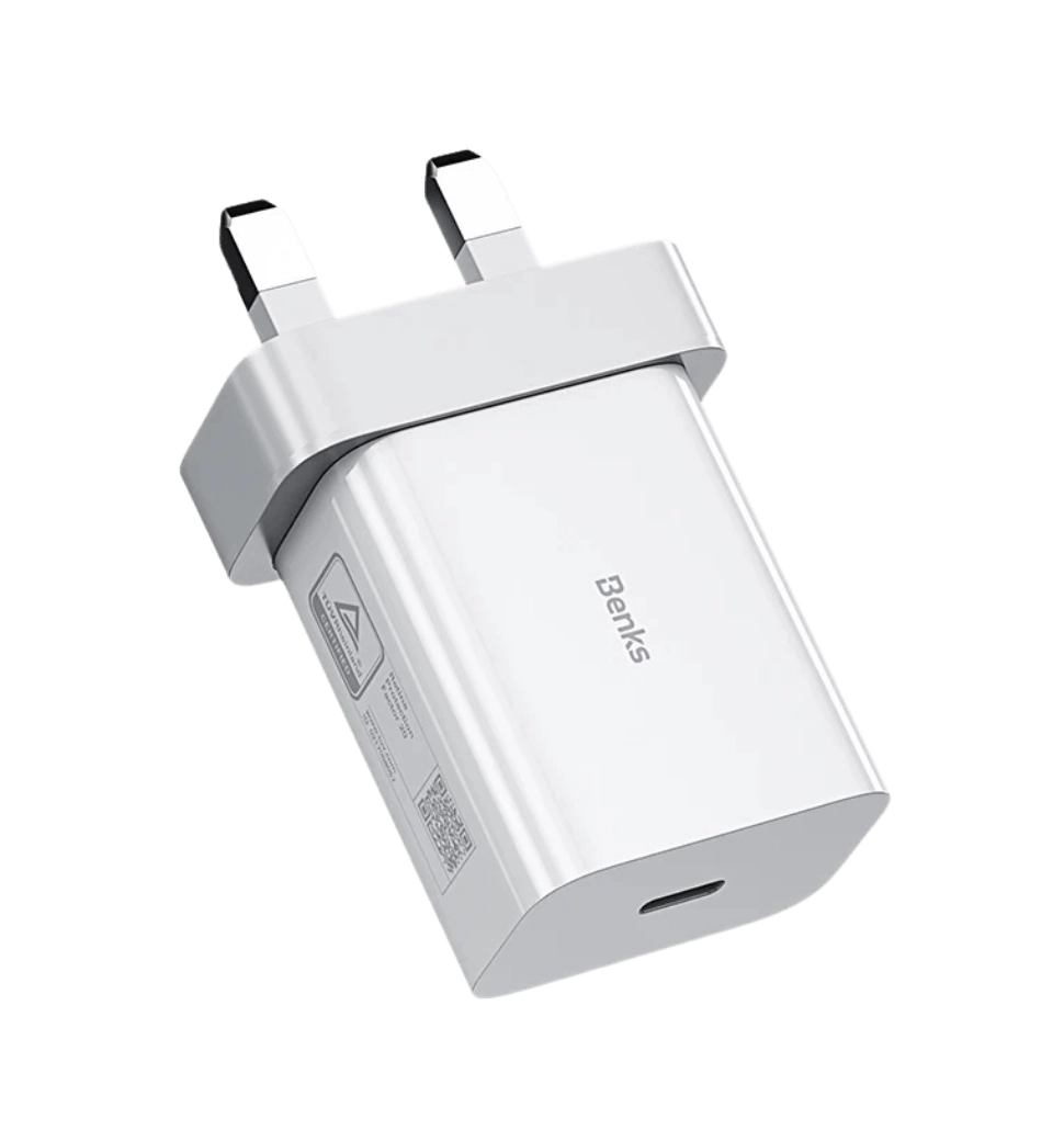 Адаптер Benks Ultimate-S 20W PD White (PA46-UK)