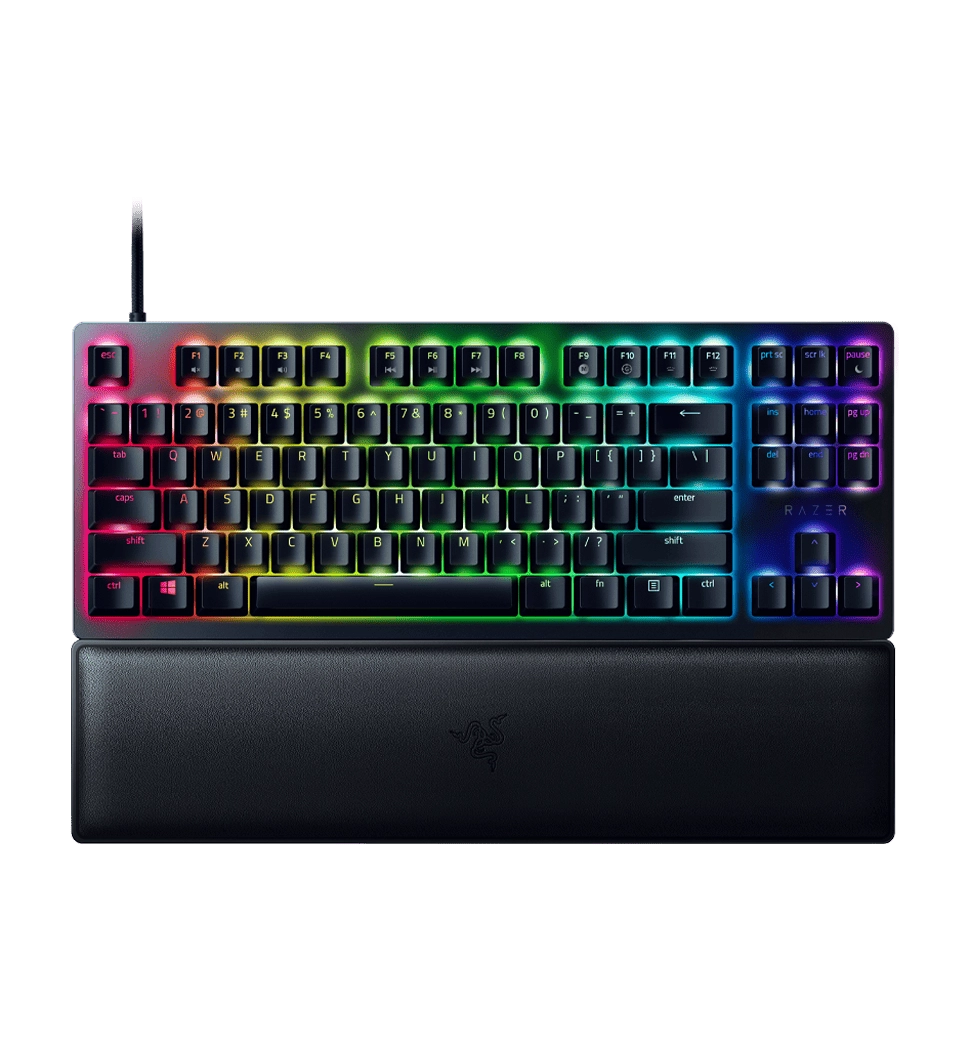 Клавіатура механічна RAZER Huntsman V2 Tenkeyless, Purple Optical switch, RU (RZ03-03941400-R3R1)